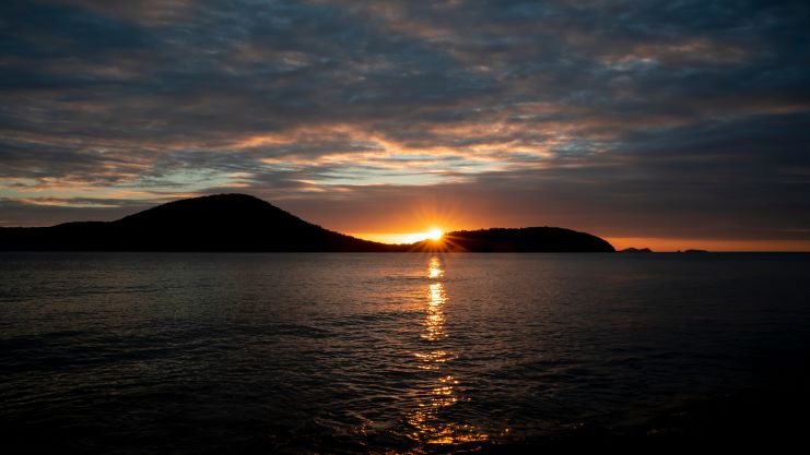 image of the sunset in Culebra Island