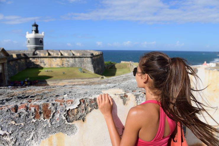 image of a tourist in Puerto Rico