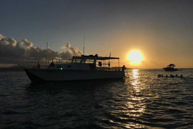 image showing late afternoon snorkeling tour