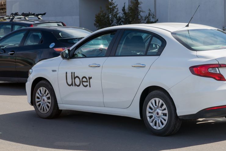 image of an Uber car