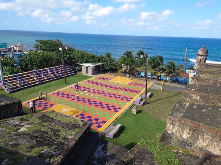 image of Carmelo Anthony basketball court