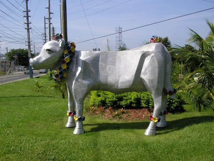 image of a cow statue