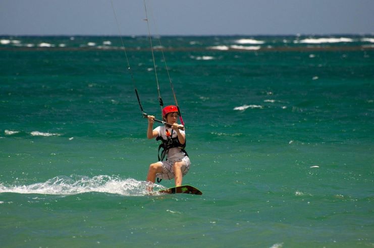 image of a kid surfing